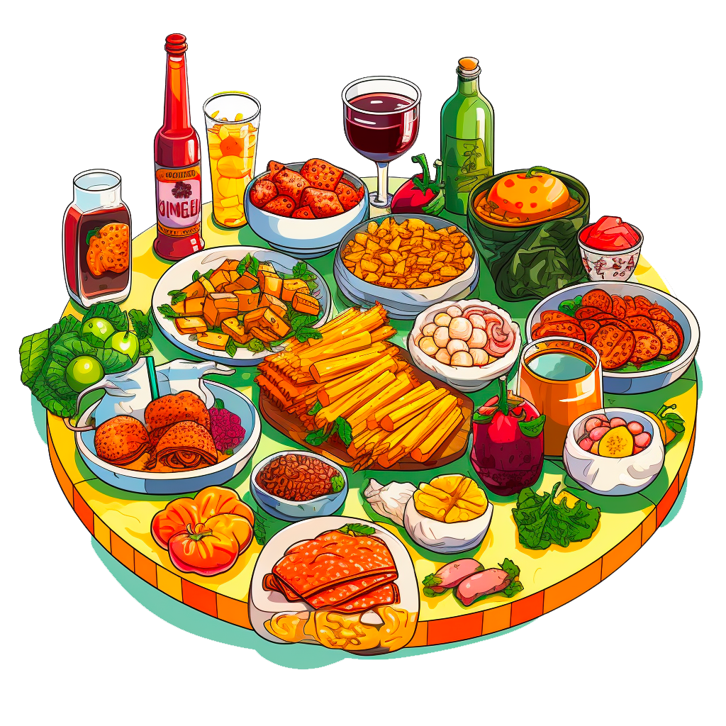 image with foods are on the plate